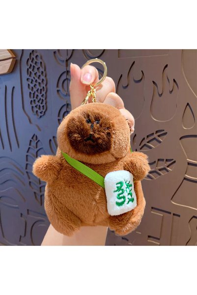 Generic Creative cartoon plush kappi bala flower cotton-padded jacket keychai...