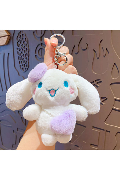 Generic Cartoon Plush Big Ear Dog Keychain Pendant Cute Cartoon Car Keychain ...