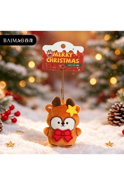 Generic Original Plush Pendant Christmas Tree Snowman Gingerbread Doll Festiv...