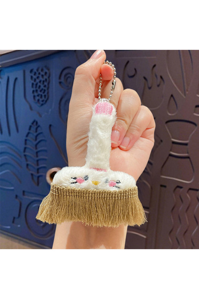 Generic Creative Cartoon Cute Plush Broom Pendant Keychain Couple Bag Decorat...