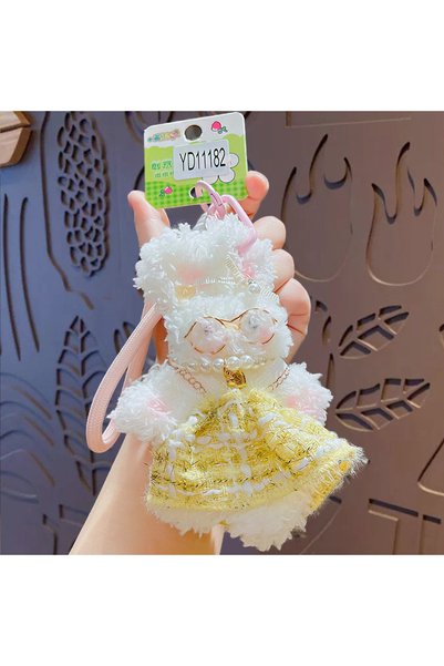 Generic Cartoon Plush Twister Rabbit Doll Keychain Pendant Cute Couple School...