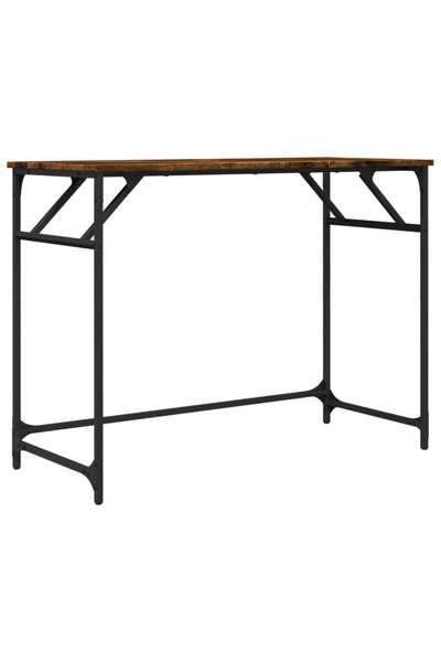 vidaxl Birou stejar sonoma 100x45x76 cm lemn/oțel vopsit electrostatic