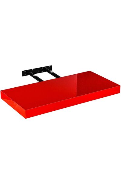 STILISTA Raft de perete, lungime 40 cm, rosu lucios