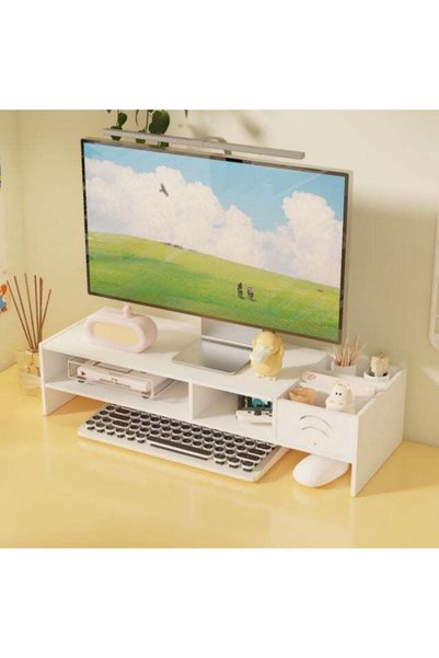 Veveli Laptop and Monitor Stand with Storage Space