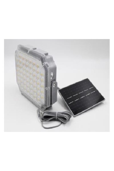 Genos LED projector with solar panel and remote control