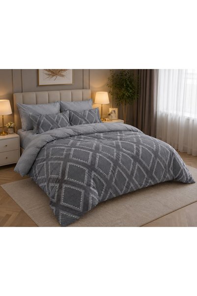 Johny Home Pucioasa Bed linen, with elastic, 4 pieces, 2 persons, 180x200 cm,...