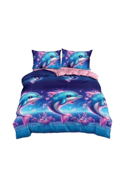 Johny Home Pucioasa 4-piece bedding set, with elastic, for 2 people 180x200 c...