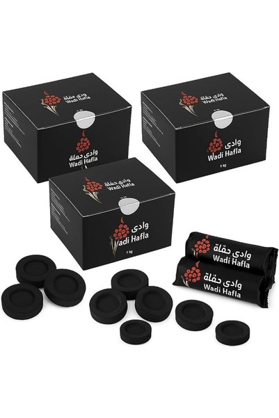 Generic Wadi Halfa Quick Light Bakhoor Charcoal 180 Tablets, 33mm, Pack of 3,...