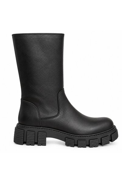 Castle Black Norel Black Genuine Leather Women's Boots