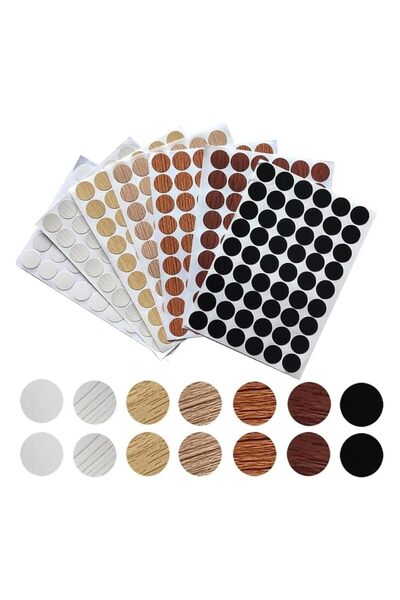 YARDHOBI Self-Adhesive Screw Hole Stickers, 378Pcs PVC Cover Caps, Waterproof...