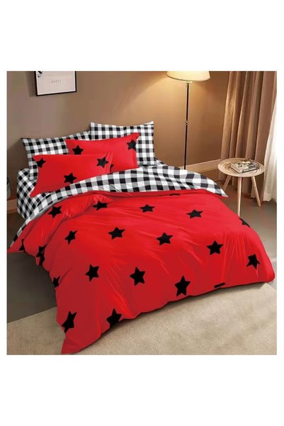 Johny Home Pucioasa Bed Linen, Satin Cotton, 7 Pieces, 1 Person, 225x250cm, S...