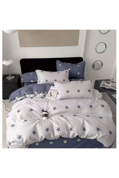 Johny Home Pucioasa Double Bed Linen, Reversible/Elastic Sheet, 6 pieces, Sta...