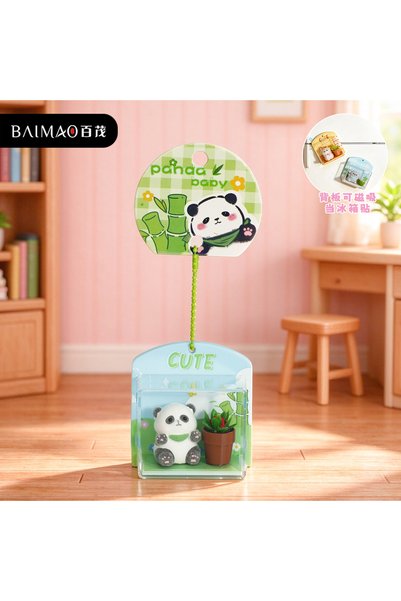 Generic Original Cartoon Pet Miniature Scene Pendant 3D Scene Doll Magnetic F...
