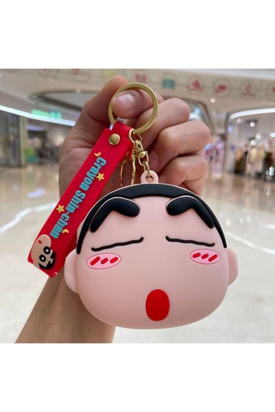 Generic Cartoon Strawberry Bear Coin Purse Keychain Silicone Small Purse Mini...