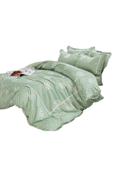 Veluxio Home Luxury Bedding Set, Ruffled Border, Finet, 4 pieces, 2 persons, ...