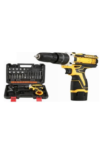 Genos Set bormașină cu acumulator 48V și accesorii, în valiză