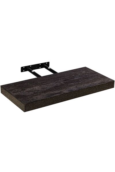 STILISTA Raft de perete, 110 cm, lemn rustic inchis