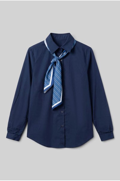 Marilyn Boutique Πουκάμισο Φουλάρι Ρίγες