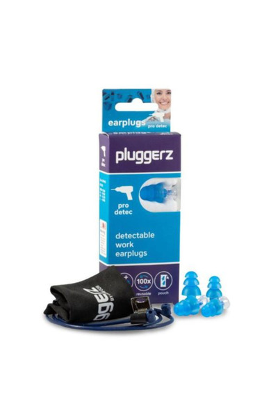 PLUGGERZ Silicone Earplugs for Noise Detection and Hearing Protection in Nois...