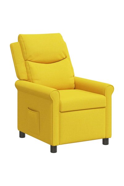 vidaxl Fotoliu recliner Galben deschis 69 x 93 x 102 cm Țesătură