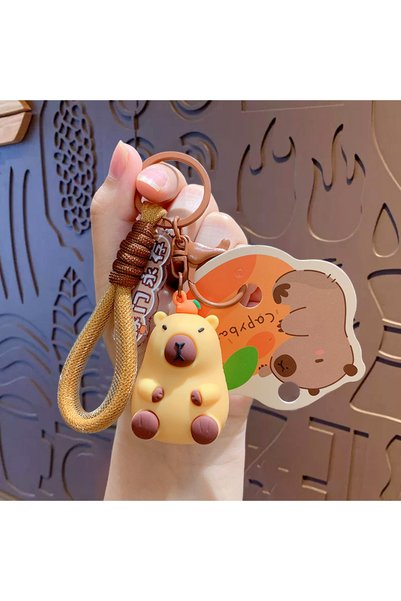 Generic Creative capabala keychain female cute cartoon car key chain ornament...