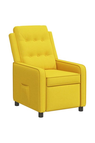 vidaxl Fotoliu recliner Galben deschis 65 x 93 x 102 cm Țesătură
