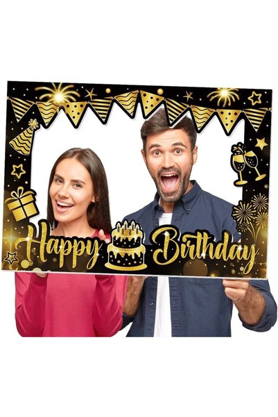 TERRIFI Photo Booth Props Set, Birthday Party Selfie Frame for Boys and Girls...