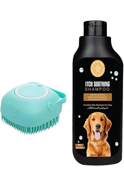 StarDotHash 750 ml Anti-Itch Pet Shampoo with bath brush for Dogs & Cats with...