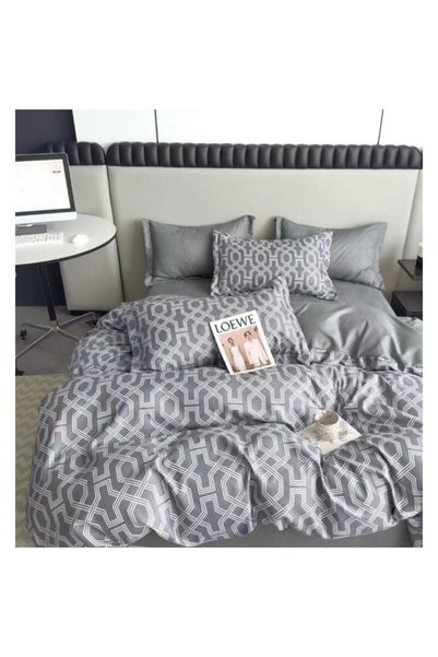 Johny Home Pucioasa Double bed linen, 2 sides, Abstract Print, 6 pieces, 2 pe...