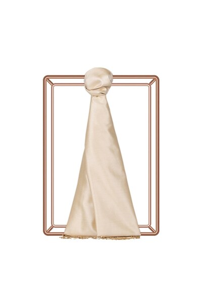 ipekevi Single-Sided Silk Shawl - Cream