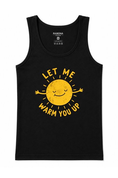 Rabona Fashion Sunshine Hug – Let Me Warm You Up: Cute Sun-Themed Tank Top wi...