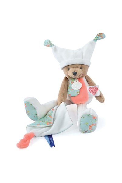 DOUDOU 3 ISTORIE Ursuleț de pluș care doarme - 35 cm - alb / 35cm