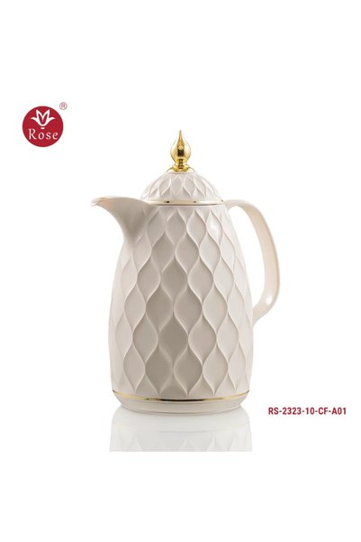 Rose ترمس روز موديل RS-2323-CF - قهوة - ابيض - 1لتر