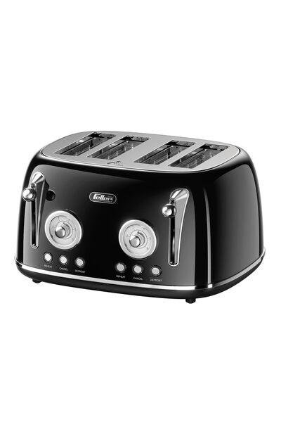 Feller mainz Feller Germany, Retro Style 4-Slice Toaster, 1630 W, Steel Body,...