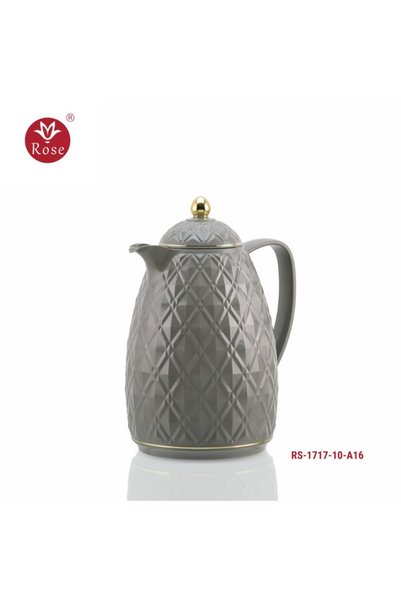Rose ترمس روز للشاي رمادي - RS-1717 - 1لتر - رمادي