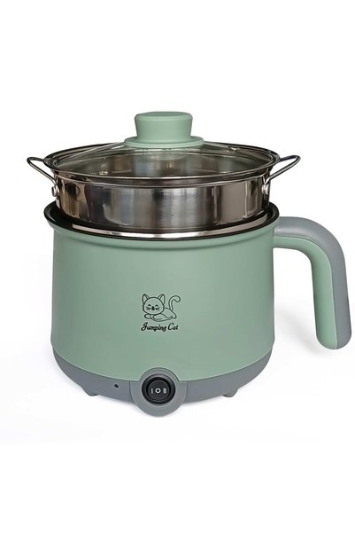 GENERAL Electric Hot Pot:1.8L Ramen Cooker,Dual Power Mini Portable Multi-Fun...
