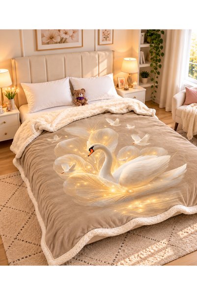 CHIRASO Patura CHIRASO, 3D Cocolino cu Blanita pe interior, 200x230 cm, groas...