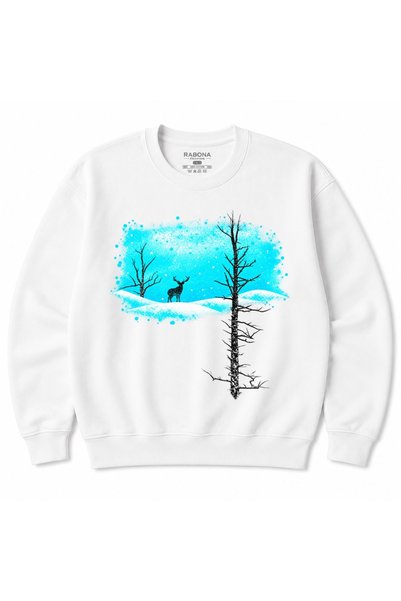 Rabona Fashion Frozen Wilderness – Φούτερ με στρογγυλή λαιμόκοψη και σχέδιο μ...