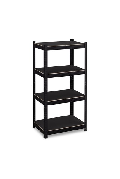 Relaxdays Heavy-duty shelving unit Relaxdays, 4 tiers, black, 120x60x40 cm, t...