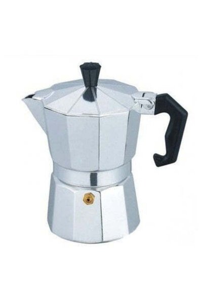 Bohmann Manual aluminum coffee maker for gas stove, 9 cup capacity