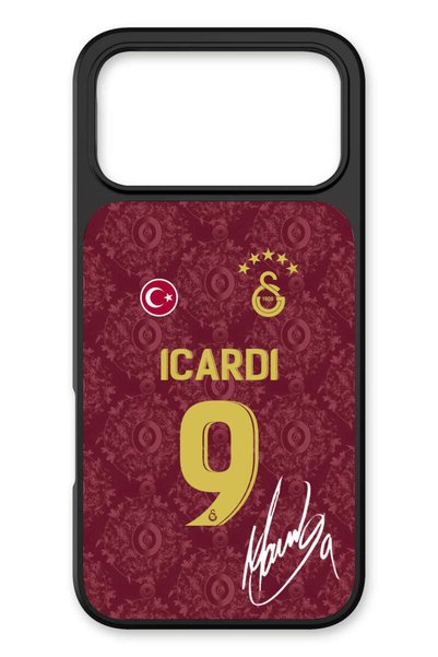 Galatasaray iPhone 18 Pro Max Compatible Mauro Icardi 3rd Jersey Signed Glass...