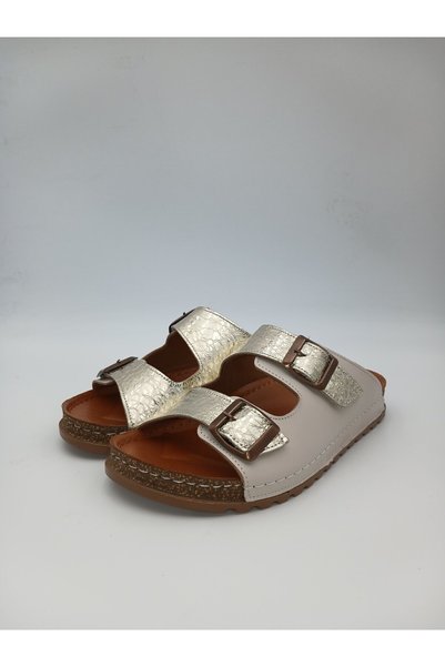Adrada Women's Genuine Leather Clogs Gray | EU Size 38