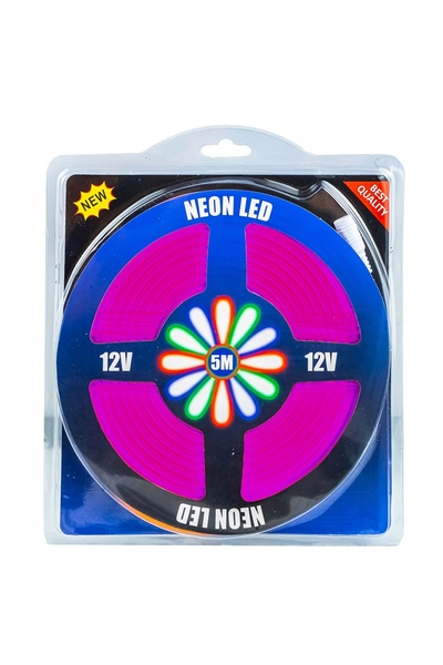 OEM Bandă LED neon flexibilă, 5 m, 12V, Alimentare neinclusă, Mov