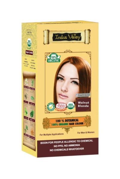 Indus Valley Vopsea Henna Blondă Nuca Botanical, 100gr