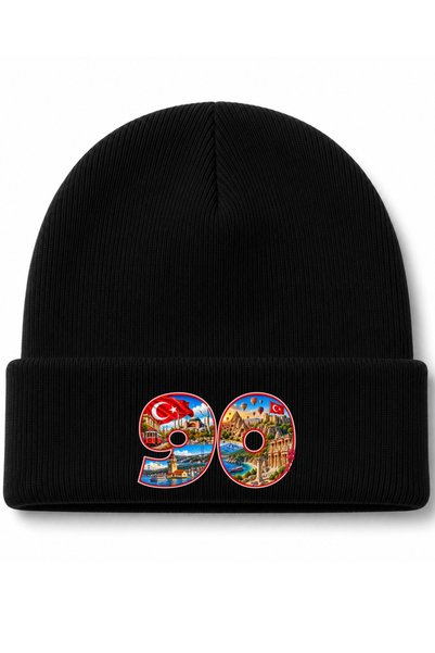 Rabona Fashion Turkey Heritage 90 – Căciulă din tricot cu steagul Turciei și ...