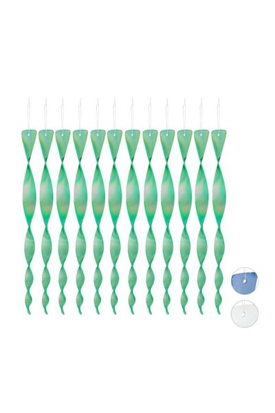 Relaxdays 120x Bird Repellent Spiral Green