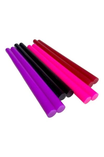 FONIX Set de 5 bețe de silicon colorate, Comando Crafts, pentru pistol de lip...