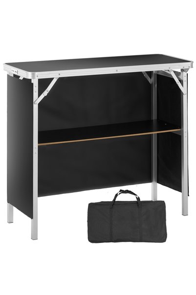 VEVOR Trade show counter, Product size: 975 x 385 x 870 mm, Color: black, Mod...
