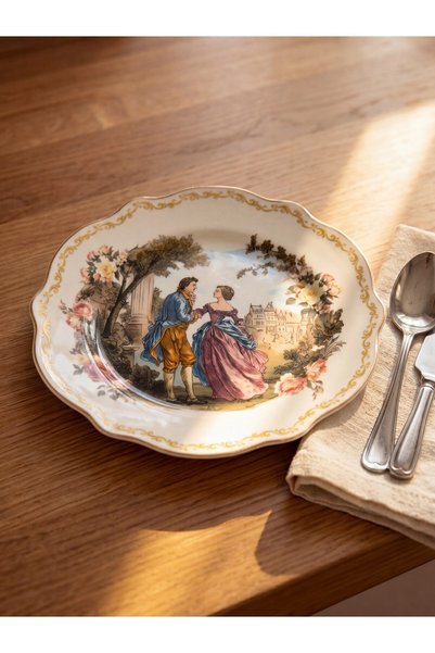 LC Waikiki Porcelain Serving Plate with Printed Design