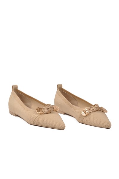 AYAKMOD Women's Ballet Flats 855470 Beige